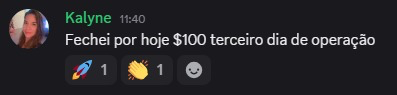 Resultado no terceiro dia de operação